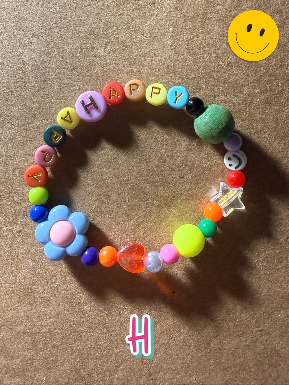 🪸 5 for $10 🪸 HAPPY Beaded Stretch Bracelets for Tweens, Teens & Young Adults - Picture 10 of 12